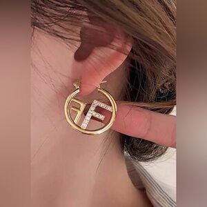 FASHION-Gold and Silver Hoop Earrings